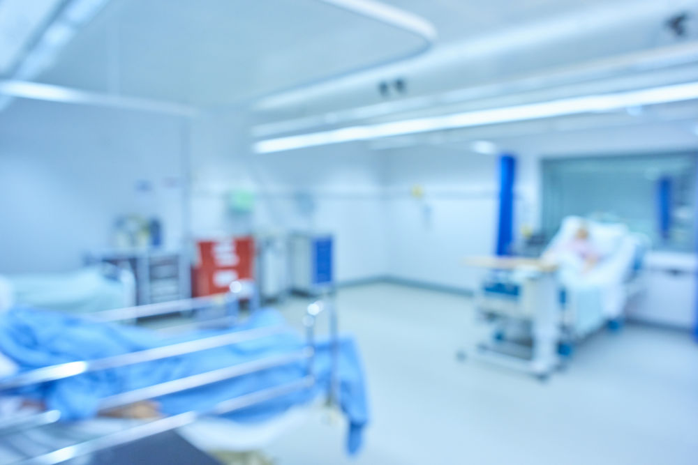 defocussed hospital ward